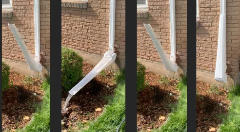 downspout extension that roll up